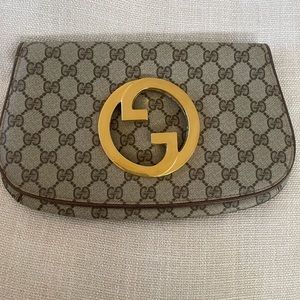 Vintage GUCCI Blondie Clutch Signature Logo